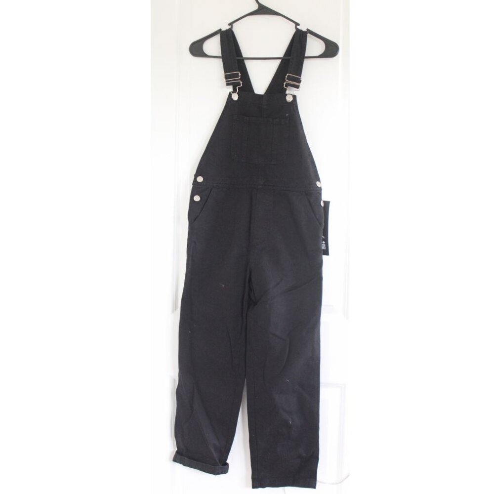 Zara Kids + LILMCKIMM MMXXII Black Twill Denim Overalls Alastair McKimm SZ Small